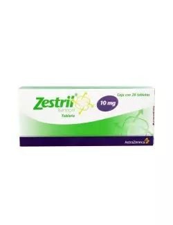 Zestril 10 Mg Caja Con 28 Tabletas