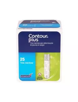 Contour Plus Caja Con 25 Tiras Reactivas