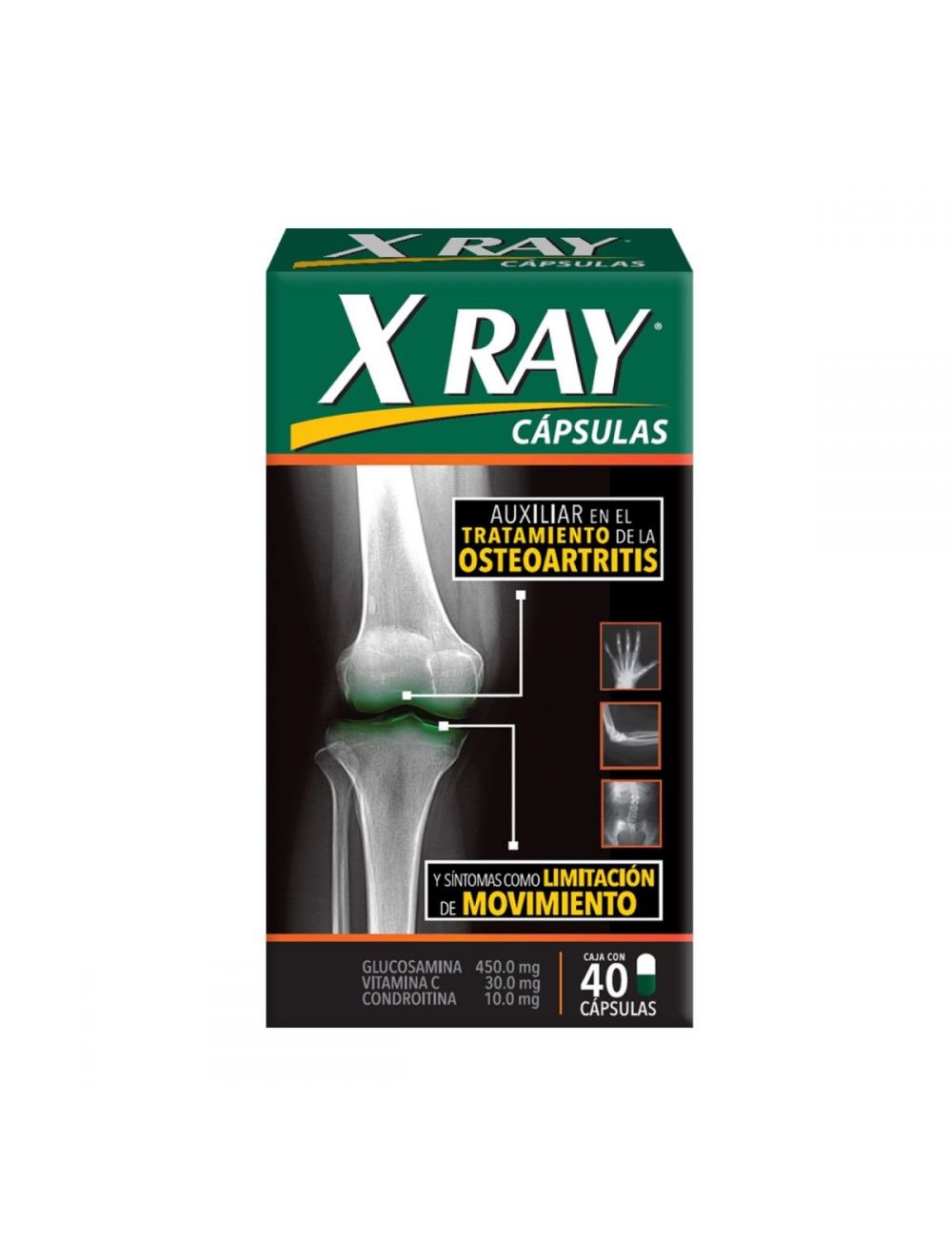 X Ray 450 mg/30 mg/10 mg 40 Cápsulas