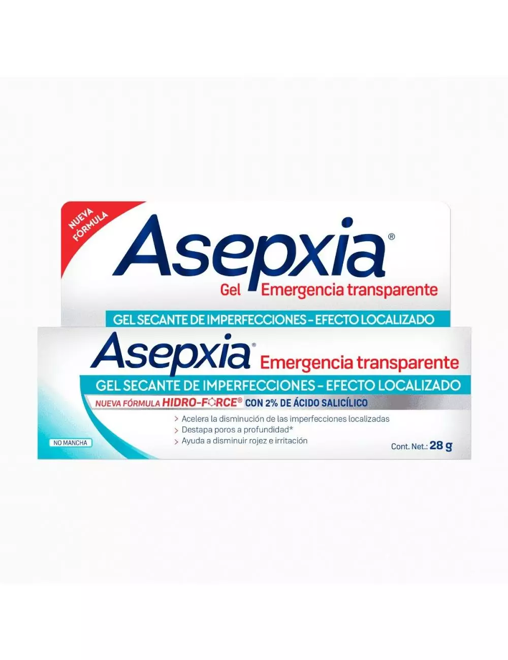 Asepxia Emergencia Transparente 28g Caja Con Un Tubo