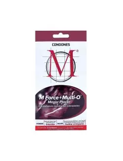 M Force + Multi O Caja Con 3 Condones