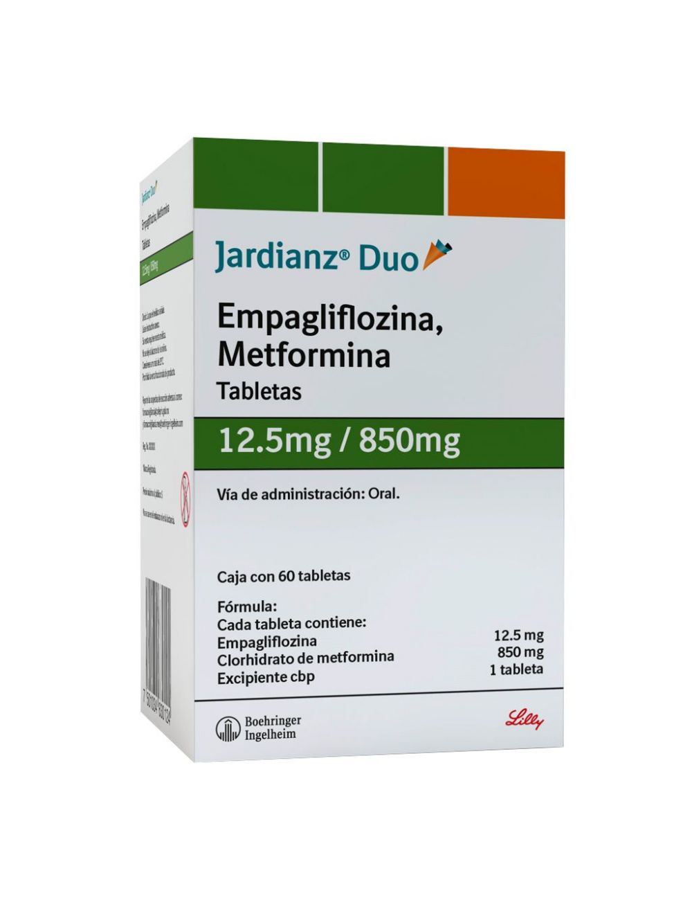 Jardianz Duo 12.5 mg / 850 mg Caja Con 60 Tabletas