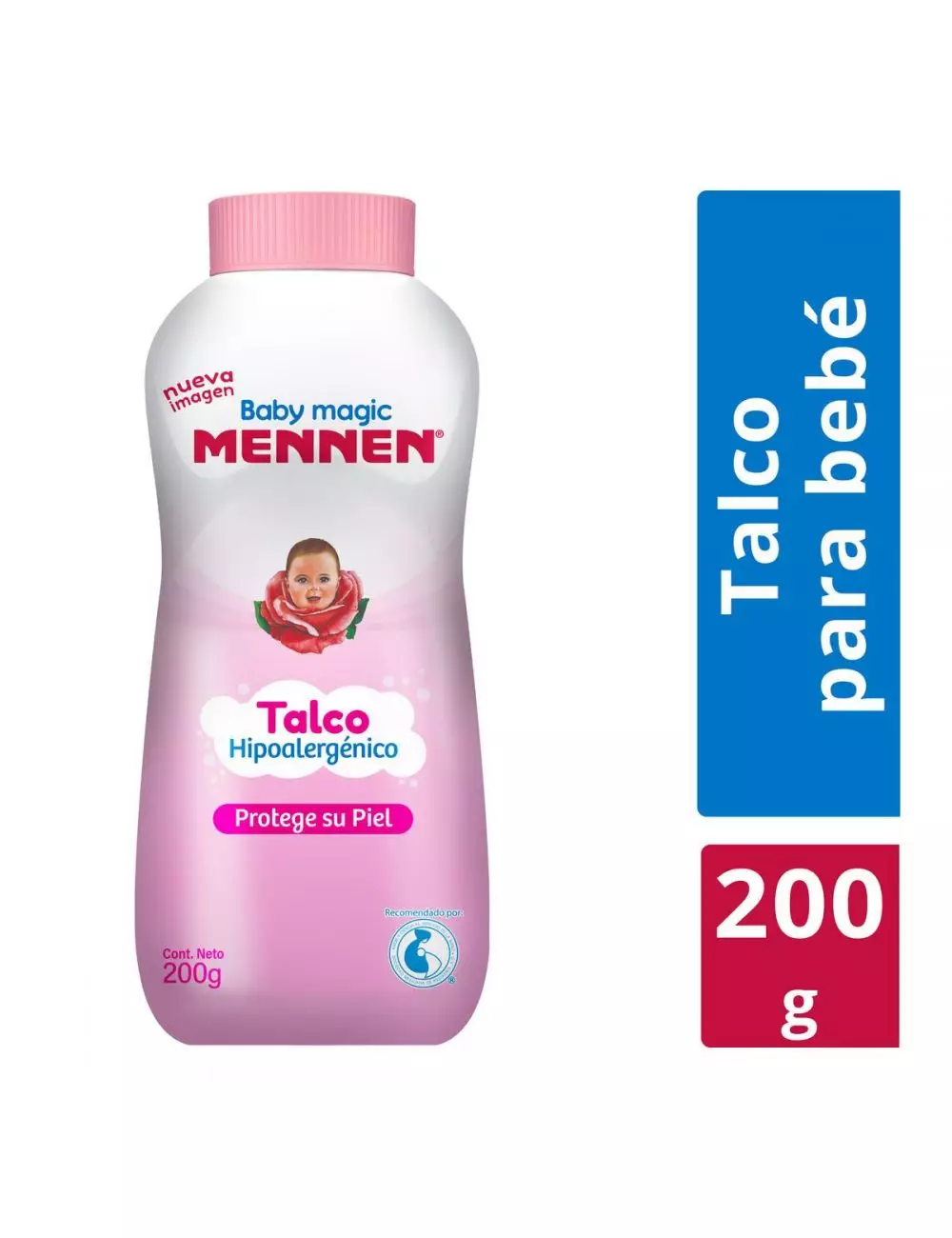 Mennen Baby Mennen Talco Para Bebés Rosa Frasco Con 200 G