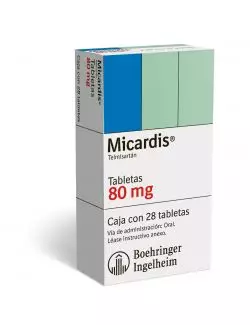 Micardis 80 mg Caja con 28 Tabletas