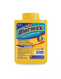 Talco Desodorante Olormax Classic Frasco Con 150 g