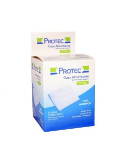 Gasa Absorbente Estéril Protec 10X10Cm Caja Con 100 Gasas