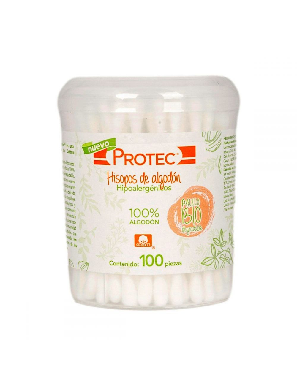 Aplicadores Protec Limpiecitos Tarro Con 100 Piezas