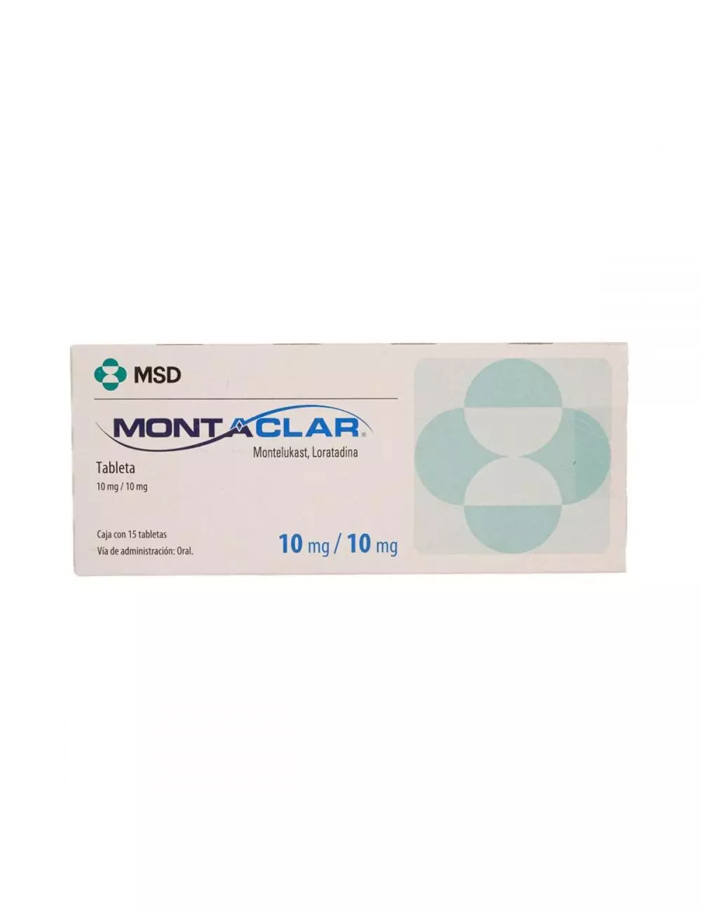 MONTACLAR® 10 mg/10 mg - Caja con 15 tabletas | Montelukast/Loratadina | MSD