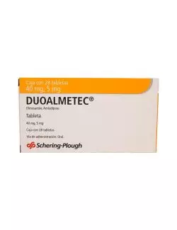 DUOALMETEC® 40 mg/5 mg - Olmesartán/Amlodipino | 28 Tabletas | Schering-Plough