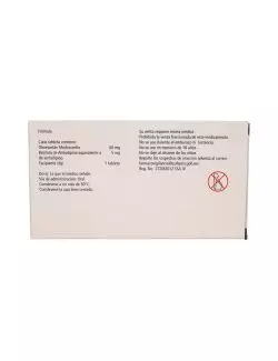 DUOALMETEC® 40 mg/5 mg - Olmesartán/Amlodipino | 28 Tabletas | Schering-Plough