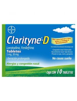 Clarityne D Caja Con 10 Tabletas De Liberación Sostenida