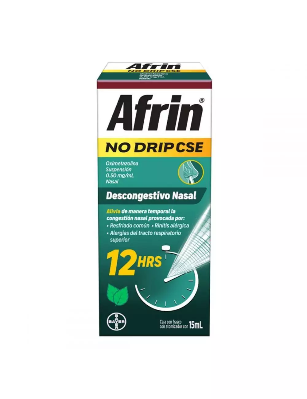 Afrin No Drip CSE Caja Con Frasco Nebulizador Con 15mL