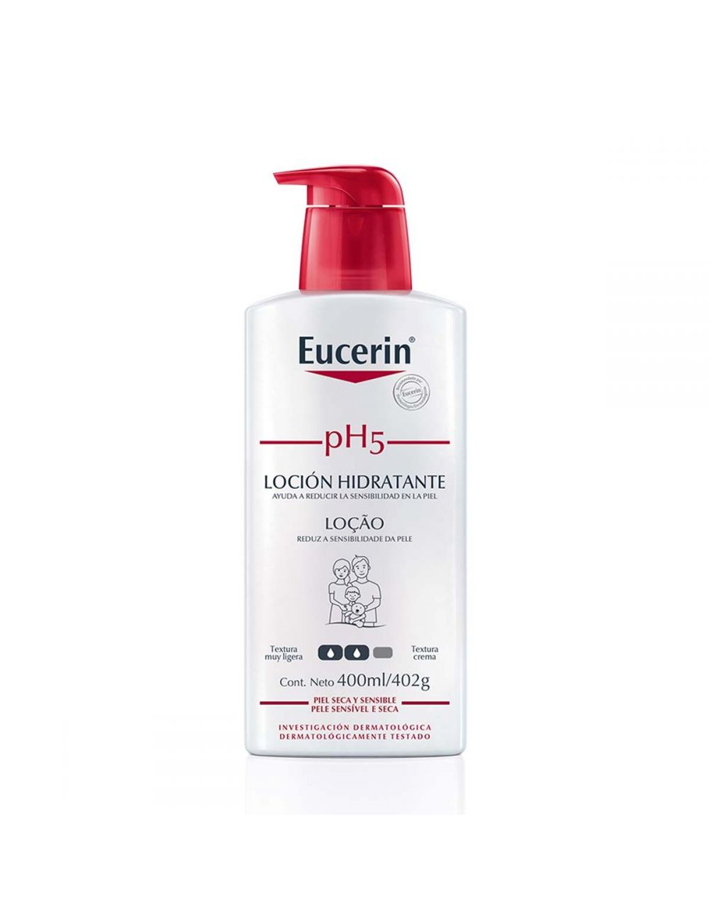 Eucerin pH5 Loción Para Piel Seca y Sensible Botella Con 400 mL /404 g