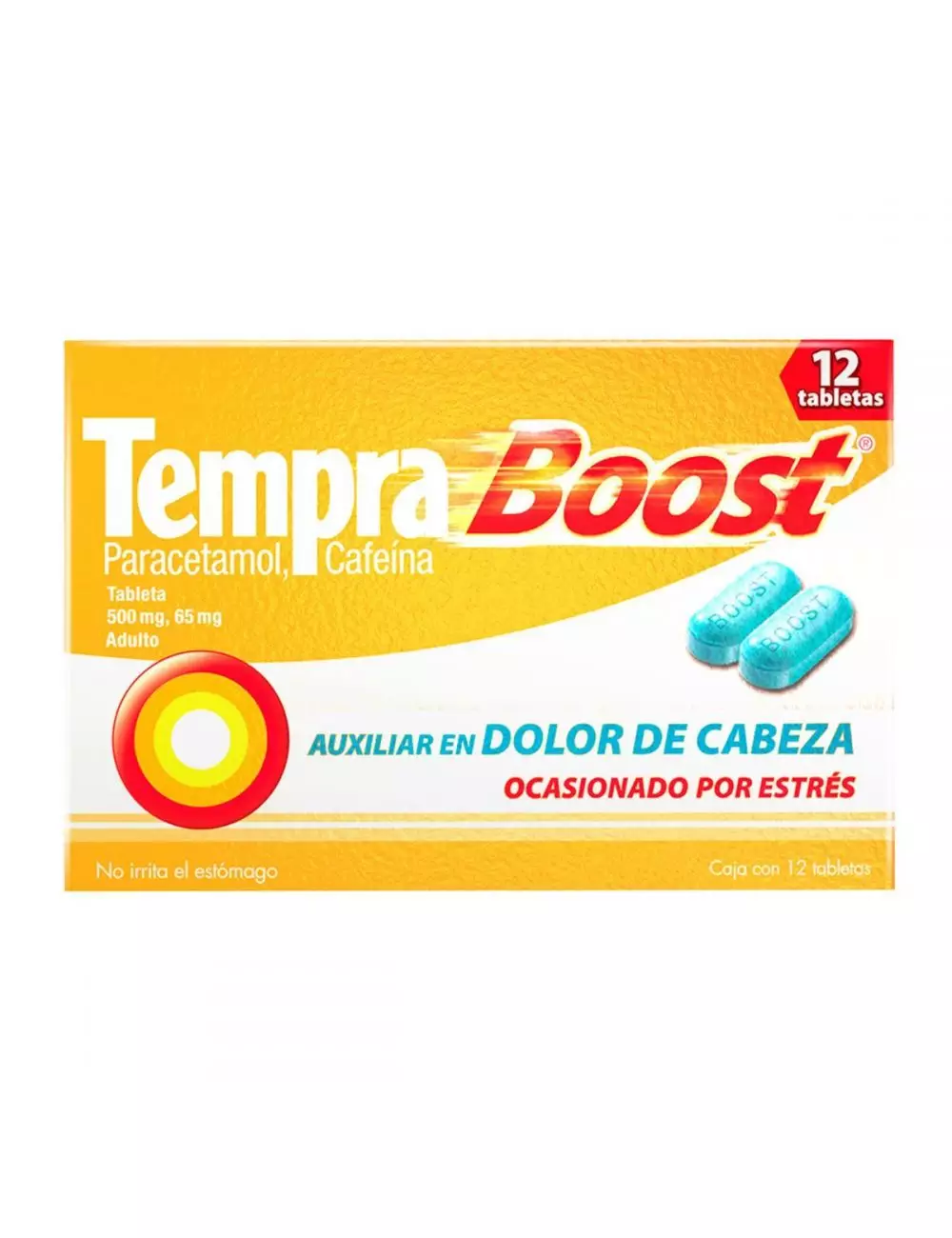 Tempra Boost Adulto 500/65 Mg Caja Con 12 Tabletas