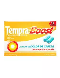 Tempra Boost Adulto 500/65 Mg Caja Con 12 Tabletas