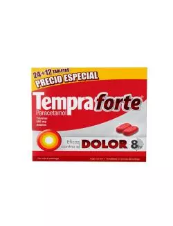 Tempra Forte 650 mg 24+12 Tabletas