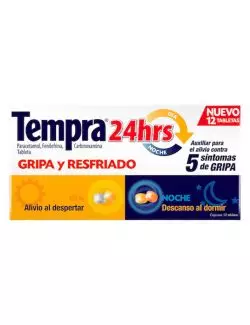 Tempra 24 Horas 12 Tabletas