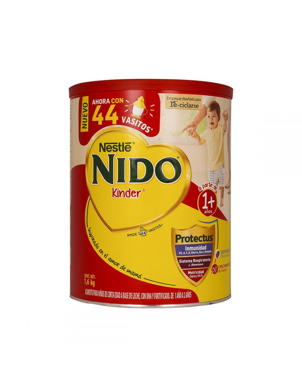 Nido 1+ Kinder 1.6 kg Lata Con Leche En Polvo