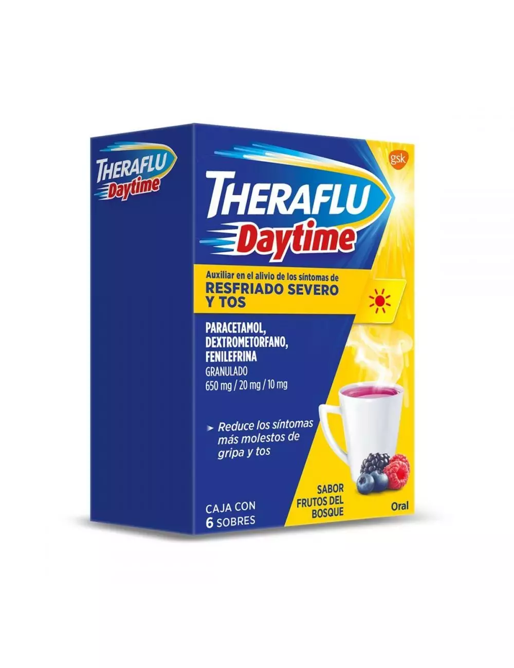 Theraflu Daytime Té Antigripal Con 6 Sobres