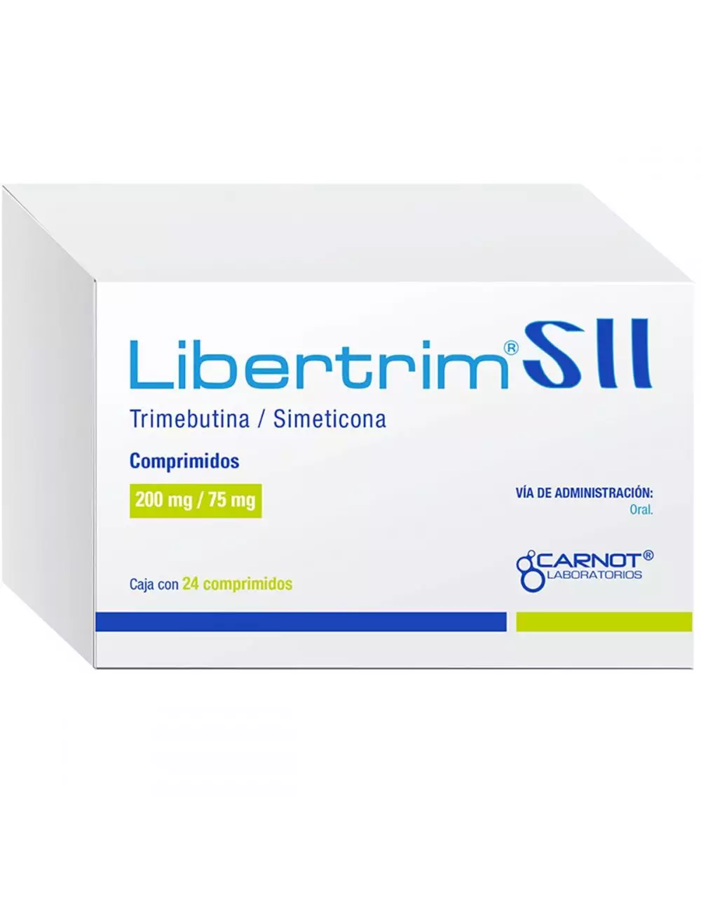 Libertrim® SII 200mg/75mg (Trimebutina + Simeticona) - 24 Comprimidos - Carnot