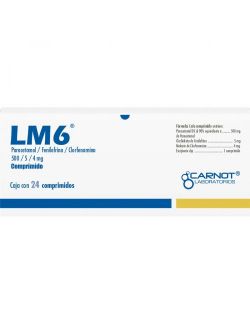 LM6 500 mg /5 mg/4 mg Caja Con 24 Comprimidos