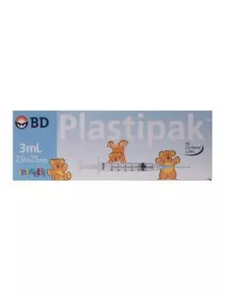 Plastipak Jeringas Infantil 3 mL Caja Con 5 Piezas