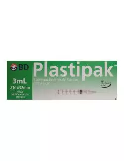 Plastipak Bd Caja Con 5 Jeringas De 3 mL