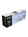 BD Plastipak Caja Con 5 Jeringas Estériles 5mL 22Gx32mm