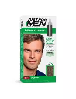 Just For Men Caja Con Tinte Colorante En Shampoo Con 60mL Color Castaño