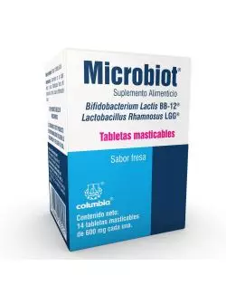 Microbiot Con 14 Tabletas Masticables