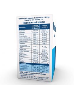 Microbiot 180 mg Caja Con Frasco Con 14 Cápsulas