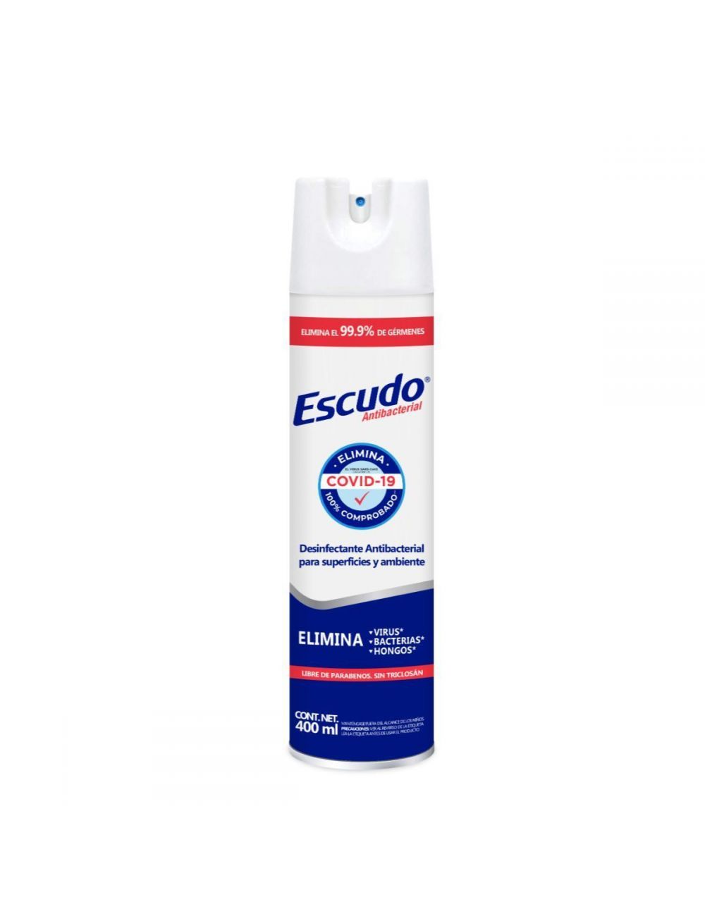 Desinfectante Antibacterial Escudo Spray Con 400 mL