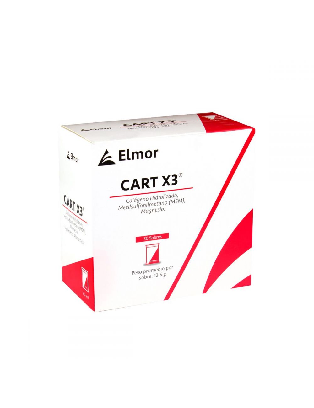 CART X3® 12.5 g - Colágeno Hidrolizado | 30 Sobres | Elmor