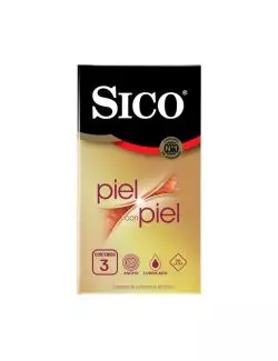 Condones Sico Sin Látex Piel Con Piel 3 Piezas