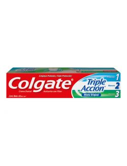 Colgate Triple Acción Sabor Menta Caja Con Tubo Con 100 mL