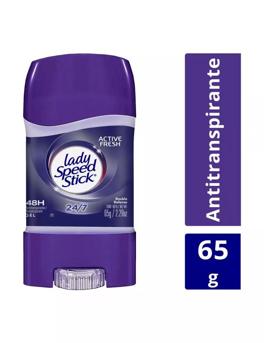 Desodorante Lady Speed Stick Double Defense Gel Barra Con 65 g