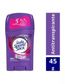 Lady Speed Stick Desodorante Pro -5 Barra Con 45 g