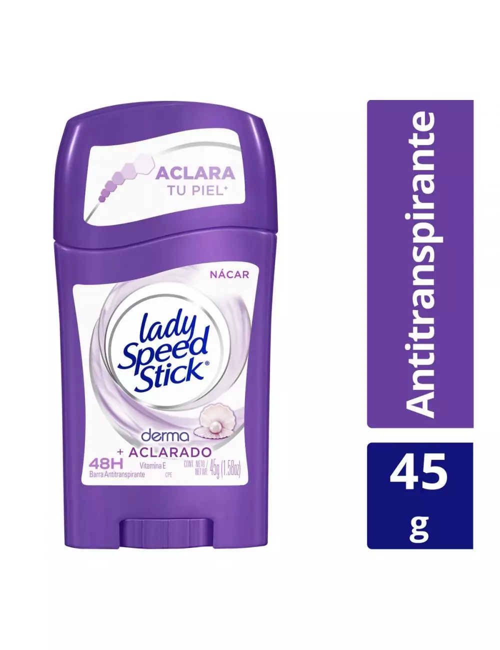 Antitranspirante Lady Speed Stick Aclarado Perfectoderma + Vitamina E Barra Con 45 g