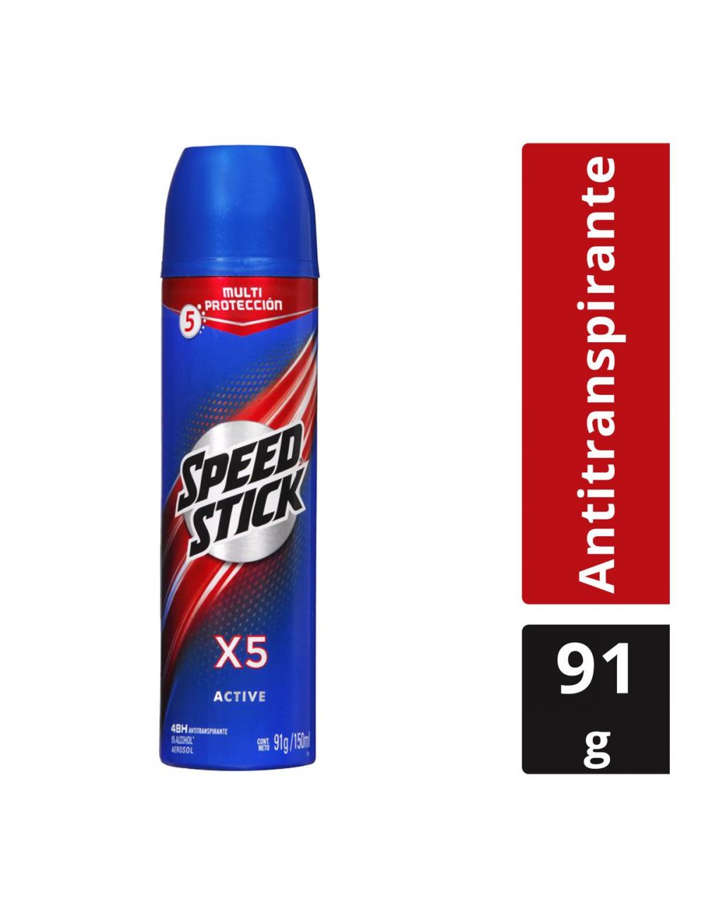 Desodorante Aerosol Speed Stick X5 Con 150 mL