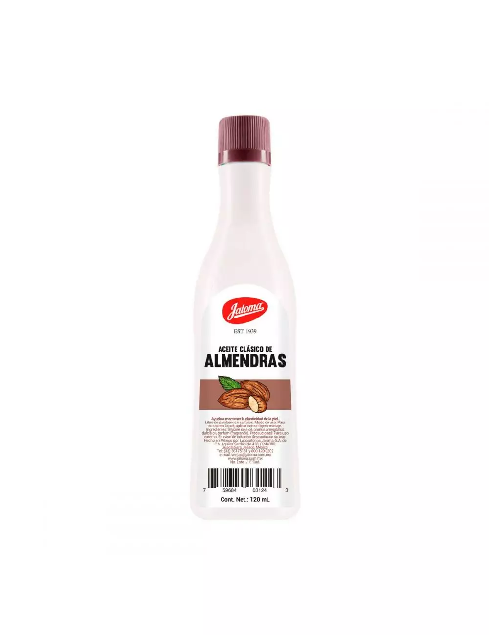 Aceite Almendras Jaloma 120 ml