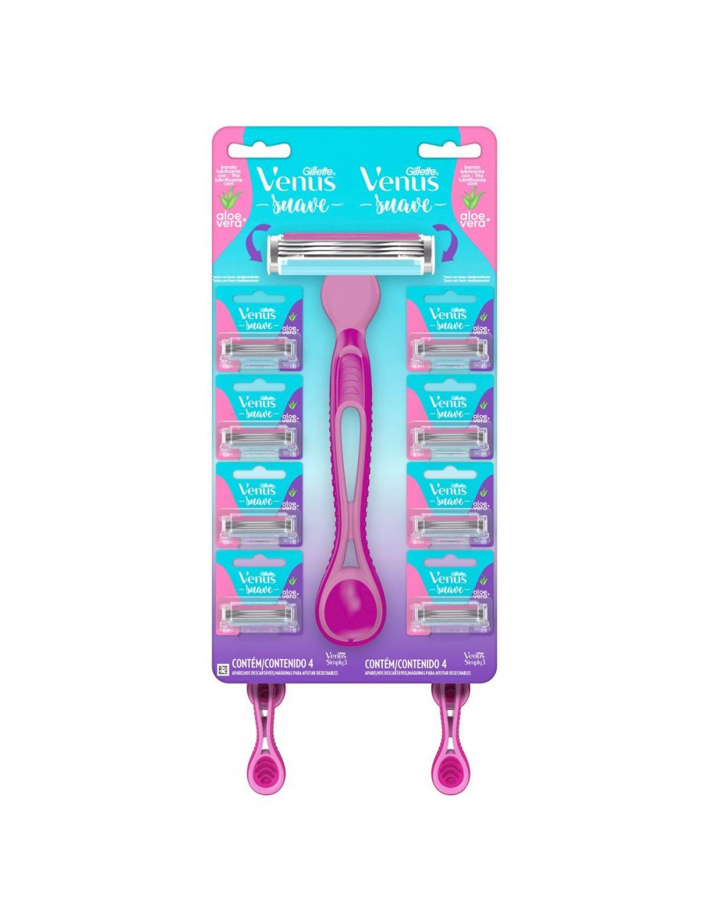 Máquina Para Afeitar Desechable Gillette Simply Venus 3 Empaque Con 1 Pieza