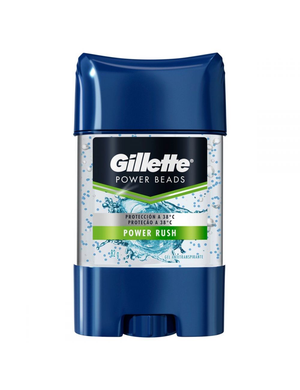 Antitranspirante Gillette Gel Power Beads Power Rush Barra Con 82 g