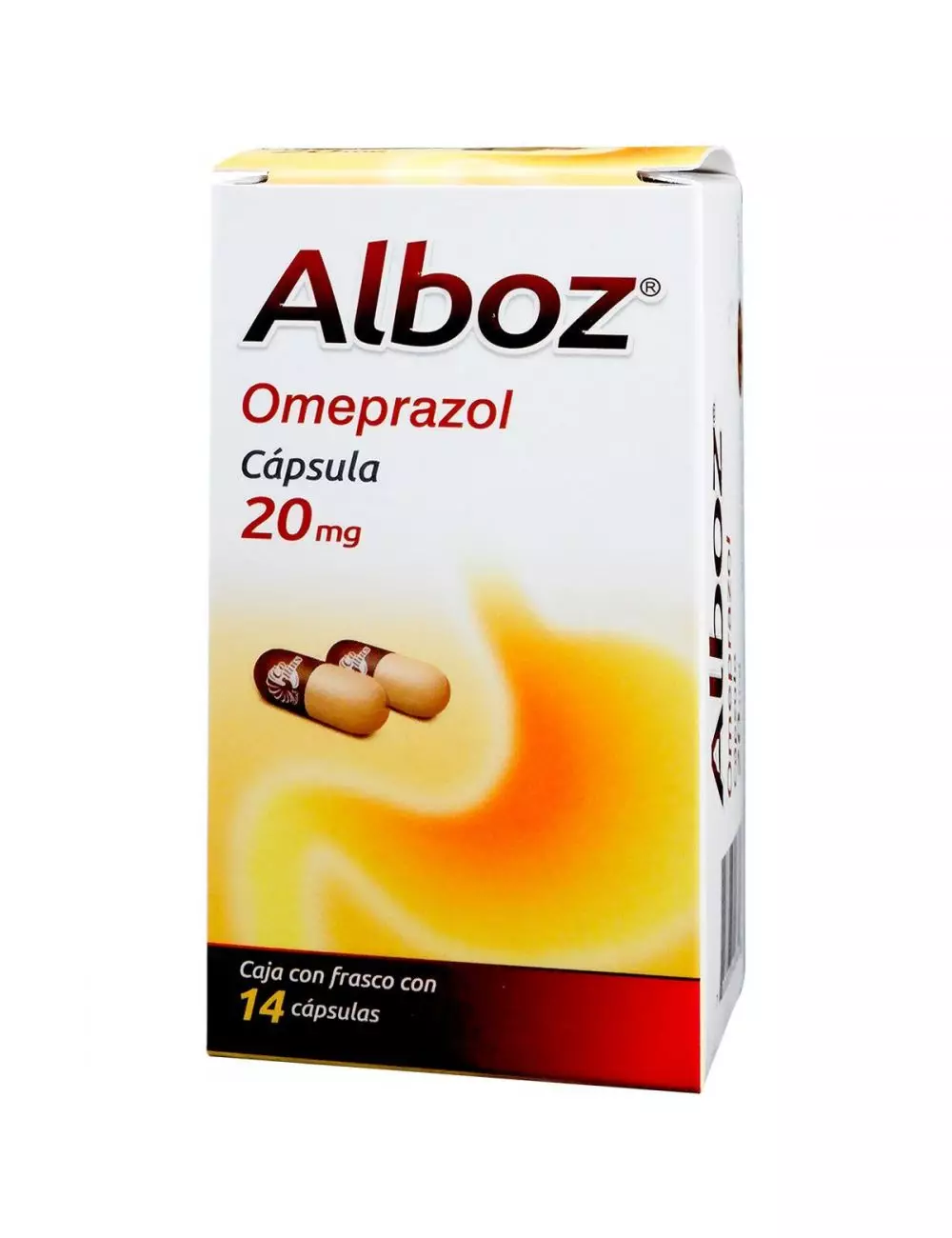 Alboz 20 mg Caja Con Frasco Con 14 Cápsulas