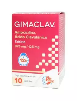 Gimaclav 875 mg/125 mg 10 Tabletas-RX2