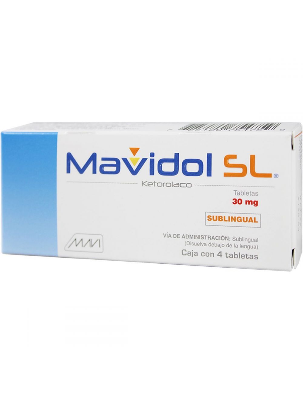 Mavidol SL 30 mg Caja Con 4 Tabletas