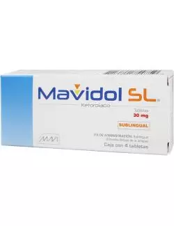 Mavidol SL 30 mg Caja Con 4 Tabletas