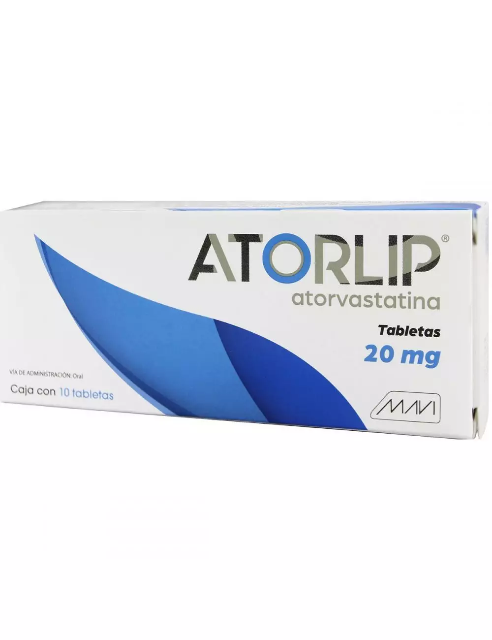 Atorlip 20 mg Caja Con 10 Tabletas