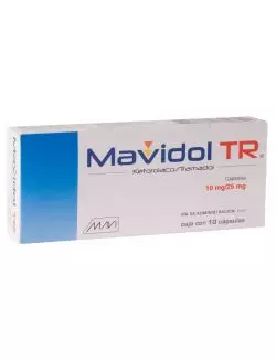 Mavidol TR 10 mg/25 mg Caja Con 10 Cápsulas