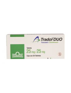 Tradol-duo 25/25mg Caja con 20 Tabletas