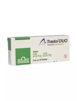 Tradol-duo 25/25mg Caja con 20 Tabletas
